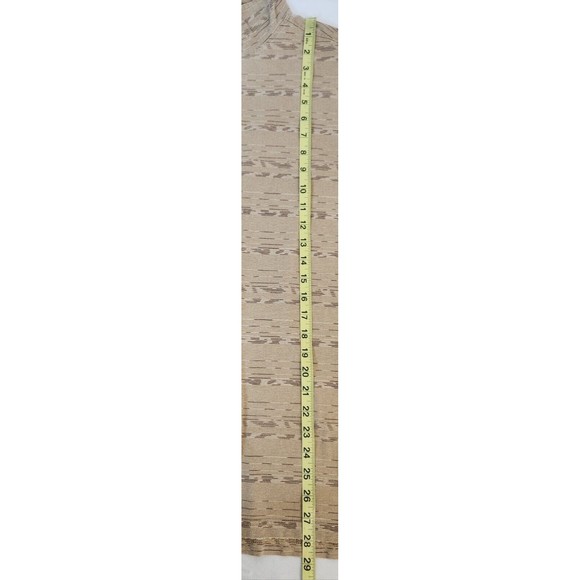 BIG SKY OUTFITTERS Brown Beige Stripe Polo Short Sleeve Shirt Men's Size XL - Picture 5 of 6